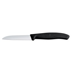 Nóż do obierania, 8 cm, czarny - Victorinox