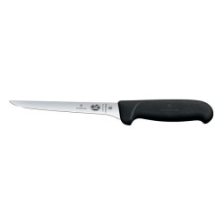 Nóż do trybowania z zagiętym ostrzem, 15 cm, czarny - Victorinox