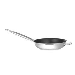 Patelnia ze stali nierdzewnej z powłoką nieprzywierającą z rączką, 32 cm - Chef de cuisine