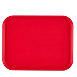 Taca z polipropylenu, 457x355 mm, fakturowana powierzchnia czerwona - CAMBRO Fast Food
